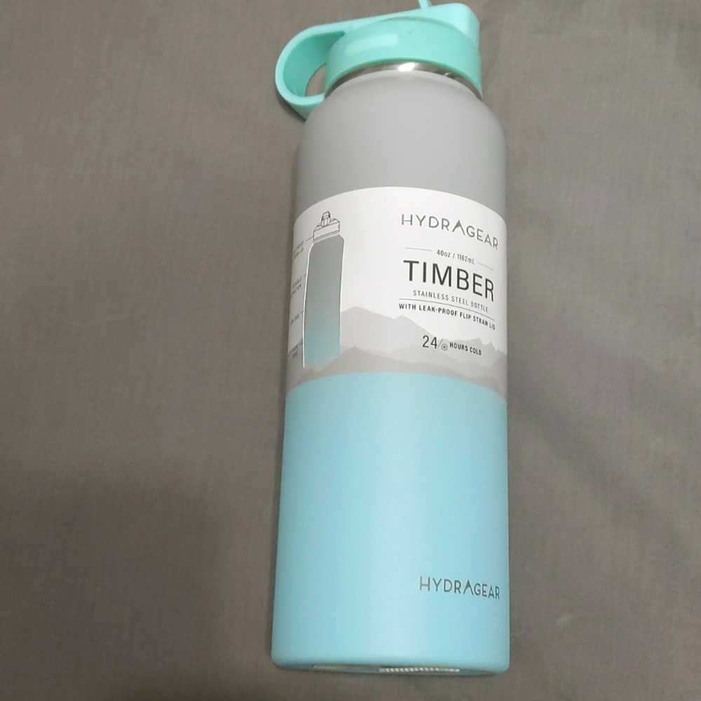 Hydragear Timber Sport Bottle, 40 Oz, Ombre Blue